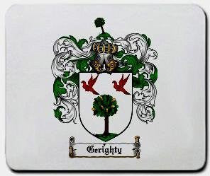 Gerighty coat of arms mouse pad