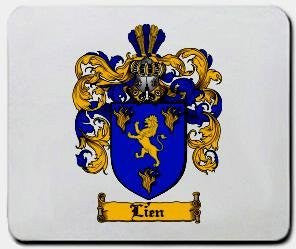 Lien coat of arms mouse pad