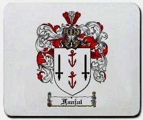 Fanjul coat of arms mouse pad