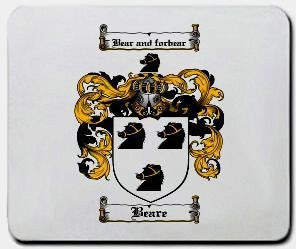 Beare coat of arms mouse pad
