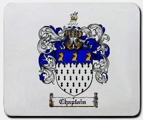 Chaplain coat of arms mouse pad