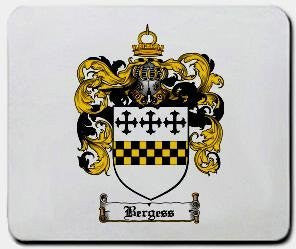 Bergess coat of arms mouse pad