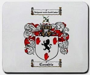 Corsbie coat of arms mouse pad