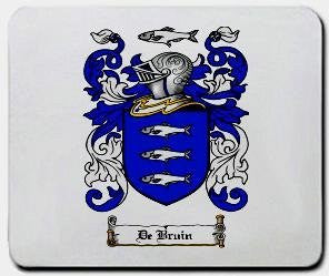 De-bruin coat of arms mouse pad