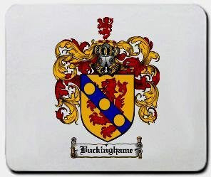 Buckinghame coat of arms mouse pad