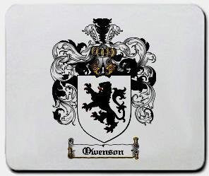 Owenson coat of arms mouse pad