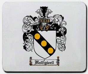 Halligwell coat of arms mouse pad