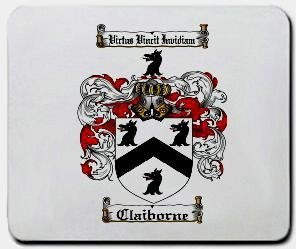 Claiborne coat of arms mouse pad