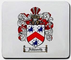 Allworth coat of arms mouse pad