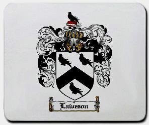Laweson coat of arms mouse pad