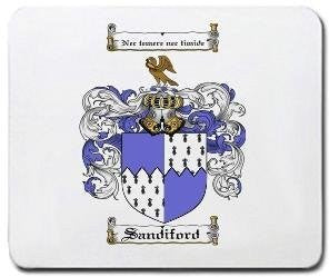 Sandiford coat of arms mouse pad