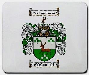 O'connell coat of arms mouse pad