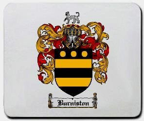 Burniston coat of arms mouse pad