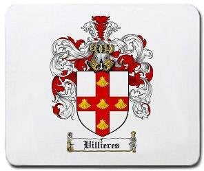 Villieres coat of arms mouse pad