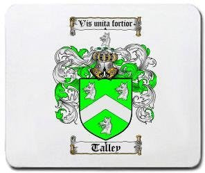 Talley coat of arms mouse pad