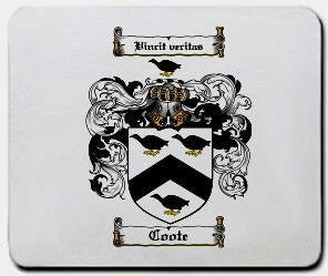 Coote coat of arms mouse pad