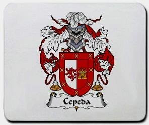 Cepeda coat of arms mouse pad