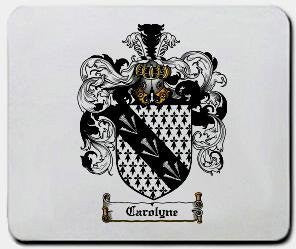 Carolyne coat of arms mouse pad
