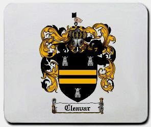 Cleavar coat of arms mouse pad