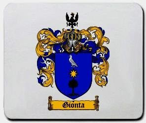 Gionta coat of arms mouse pad