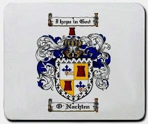 O'nachten coat of arms mouse pad