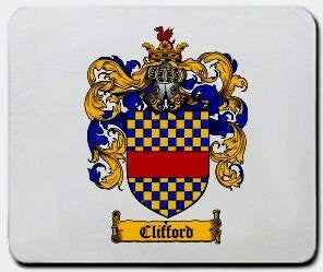 Clifford coat of arms mouse pad