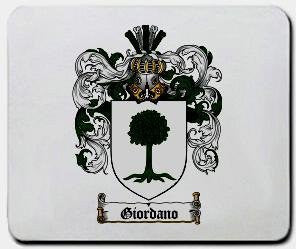 Giordano coat of arms mouse pad