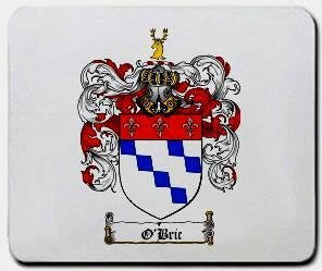 O'bric coat of arms mouse pad