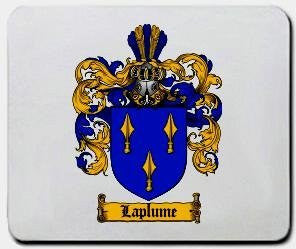Laplume coat of arms mouse pad