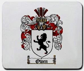 Owen coat of arms mouse pad