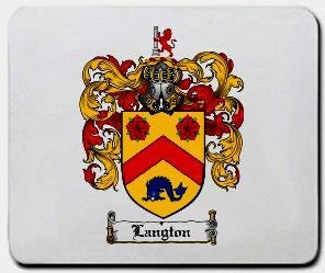 Langton coat of arms mouse pad