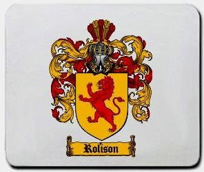 Rolison coat of arms mouse pad