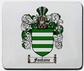 Fontaine coat of arms mouse pad