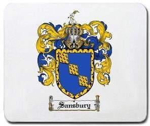 Sansbury coat of arms mouse pad