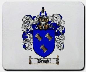 Broski coat of arms mouse pad