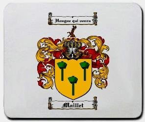 Maillet coat of arms mouse pad