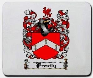 Prestly coat of arms mouse pad