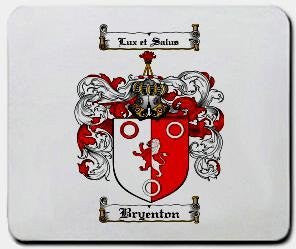 Bryenton coat of arms mouse pad