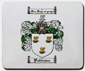 Pattersen coat of arms mouse pad