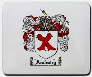 Andesley coat of arms mouse pad