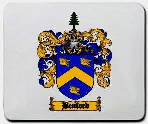 Benford coat of arms mouse pad