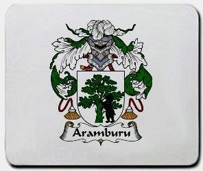 Aramburu coat of arms mouse pad