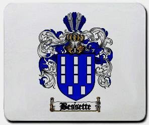 Bessette coat of arms mouse pad