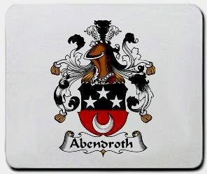 Abendroth coat of arms mouse pad