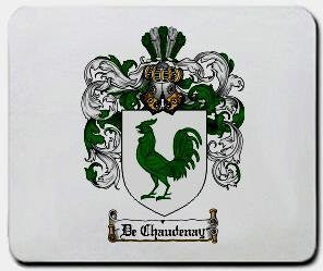 De-chaudenay coat of arms mouse pad