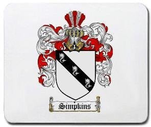 Simpkins coat of arms mouse pad