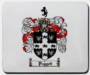 Paggett coat of arms mouse pad