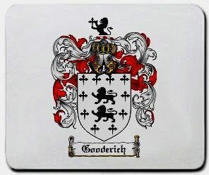 Gooderich coat of arms mouse pad