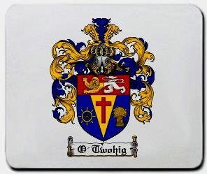O'twohig coat of arms mouse pad