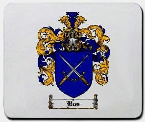 Bus coat of arms mouse pad